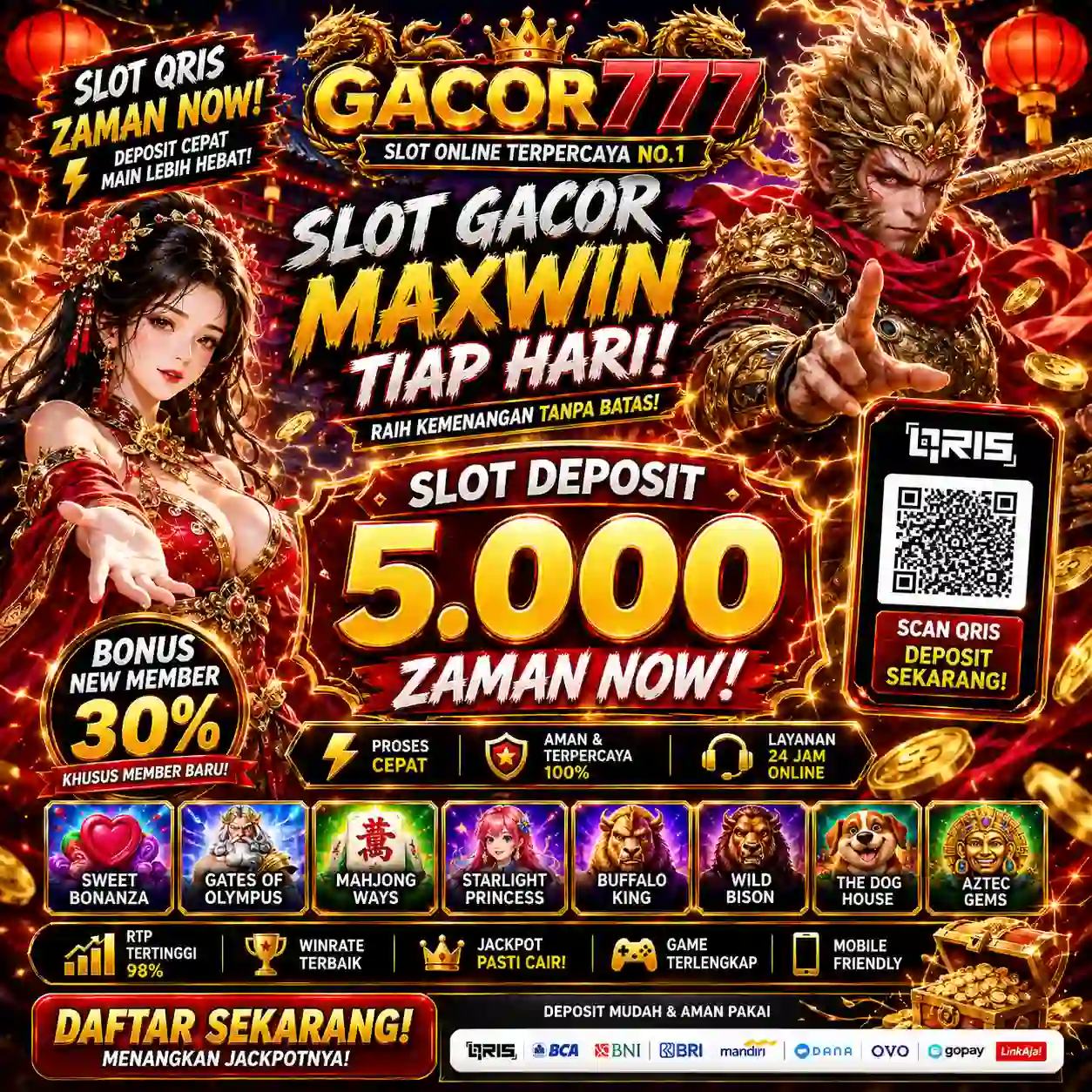 GACOR777: Akses Situs Deposit 5000 Andalan Jagoan Link Slot Gacor Hari Ini